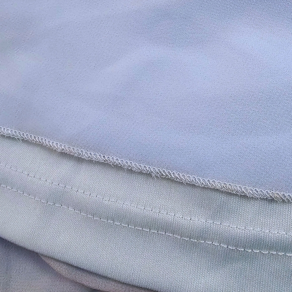 Faeriesty Ski Blue Off Shoulder Long Sleeves Tiered Waist Tie Maxi Dress 4XL - Picture 7 of 9